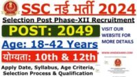 SSC Selection Post Recruitment 2024